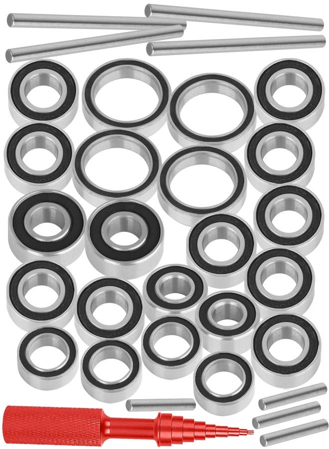 RcarmubWow RC Bearings Kit Upgrades Part for 1/7 Fireteam/Mojave 6S BLX,1/8 Typhon 6S BLX,Outcast 6S BLX,Kraton 6s BLX,Senton 6S BLX,Talion 6S BLX,Notorious 6S BLX,22pcs w/Bearing Tool,Black - Image 1